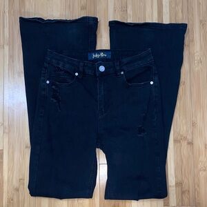 Indigo Rein Black Flare Jeans
